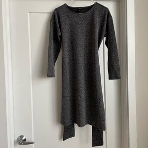 Ann Taylor Gray Long Sleeve Dress